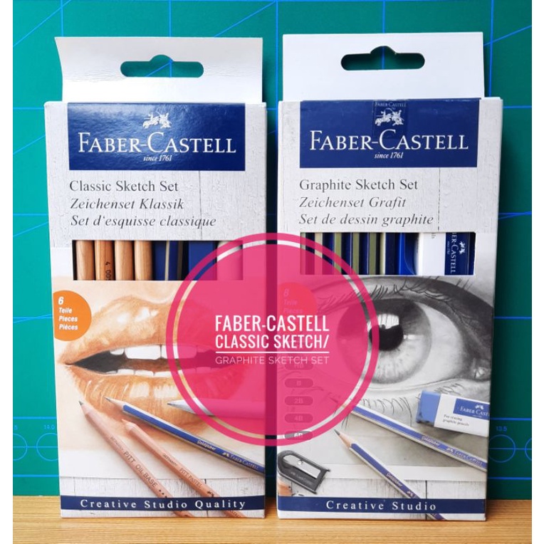 Faber-Castell PITT Graphite Master Set,Grey,7 Piece Set