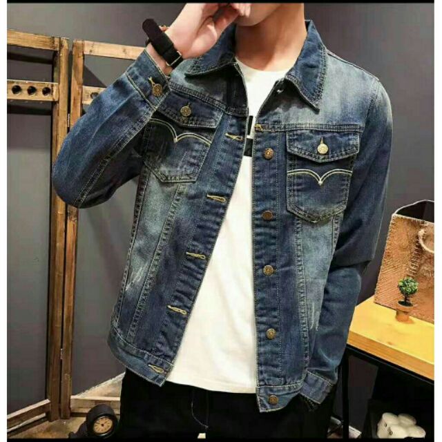 Denim on sale jacket shopee