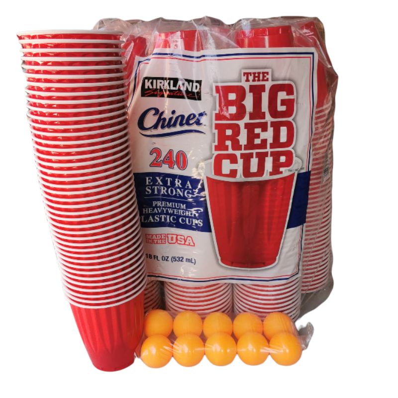 16oz Plastic Red Party Cups (Beer Pong) - Disposable 20/40/60 selection USA  MADE