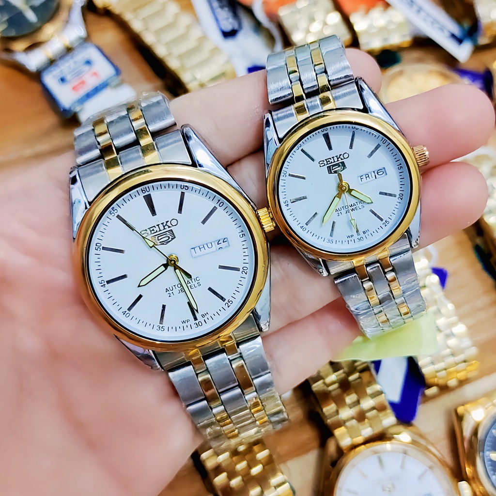 Seiko automatic deals couple watch