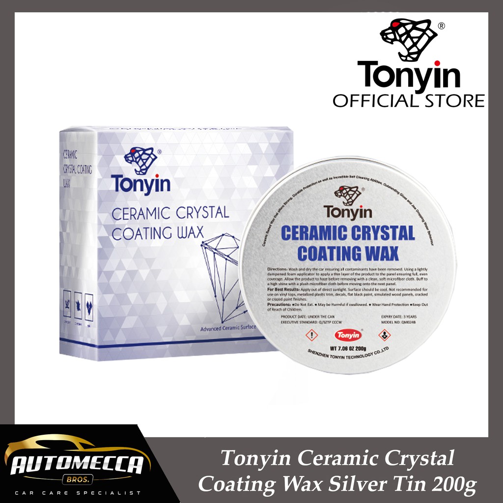 Tonyin Ceramic Crystal Coating Wax Silver Tin 200g