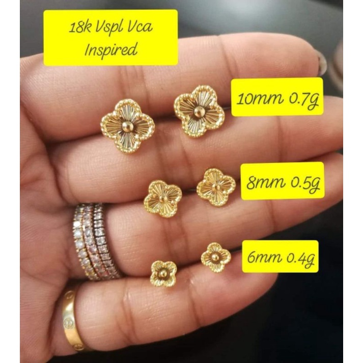 Vca gold store earrings