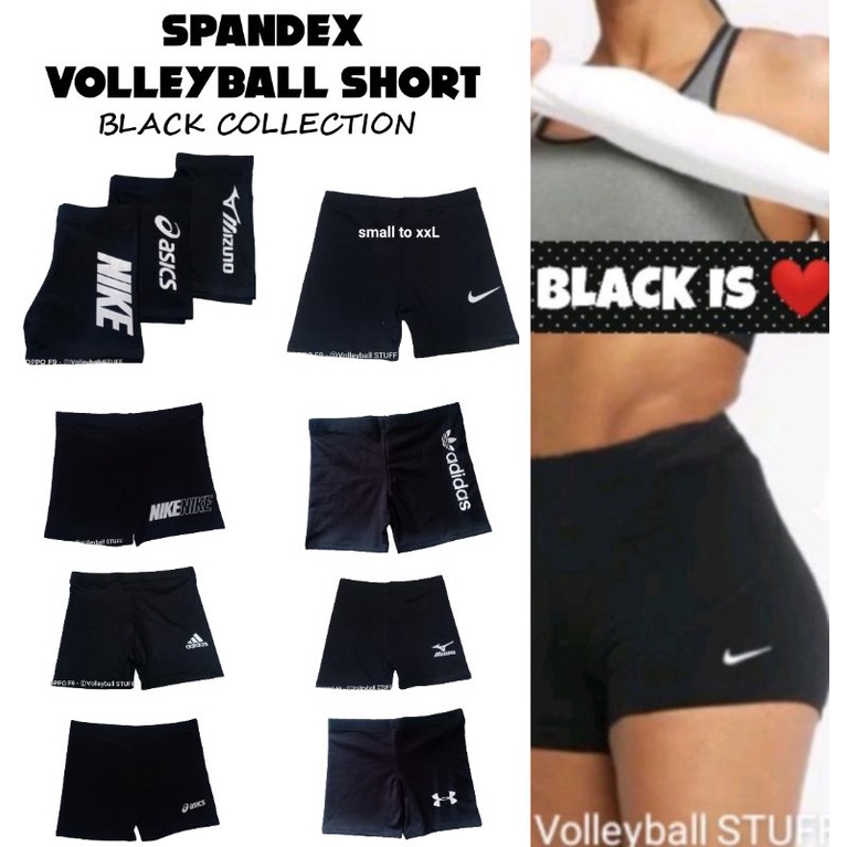 Spandex Volleyball SHORT(BLACK COLLECTION)tiktok short,boyleg,sport short