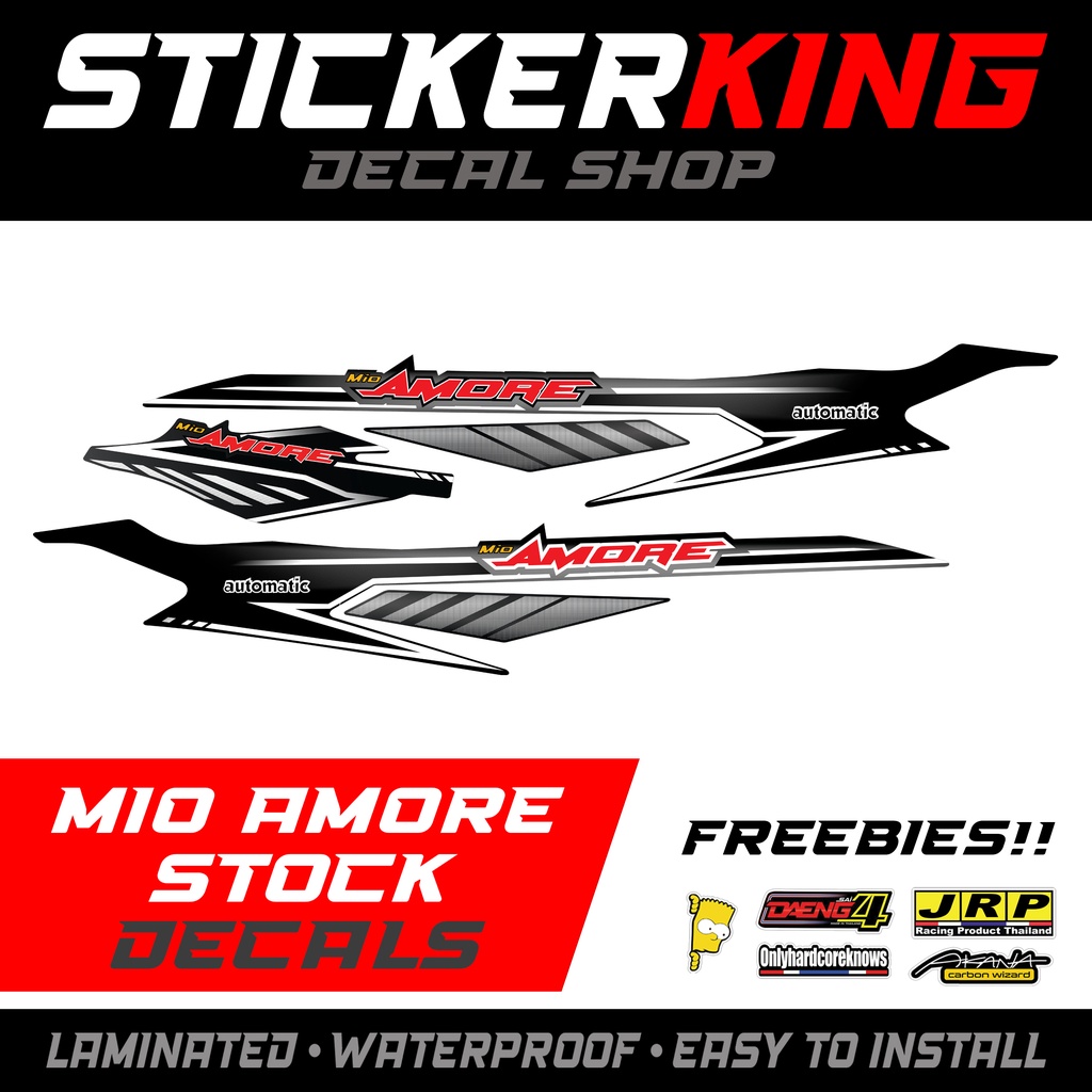 Yamaha Mio Amore Sticker Orange