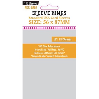 Standard Card Game Premium Sleeves (63.5x88mm) -55 Pack, 100 Microns, –  sleevekings