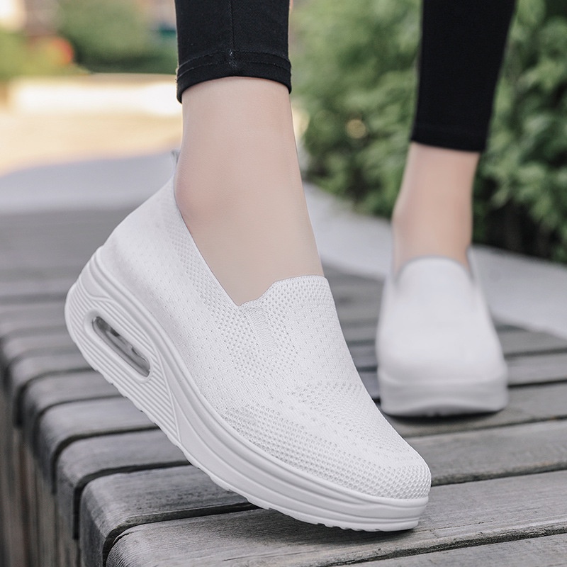 Plain white slip on canvas outlet shoes