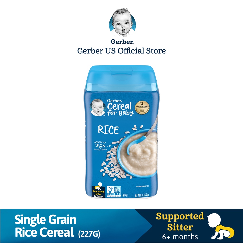 Gerber single grain rice 2024 cereal