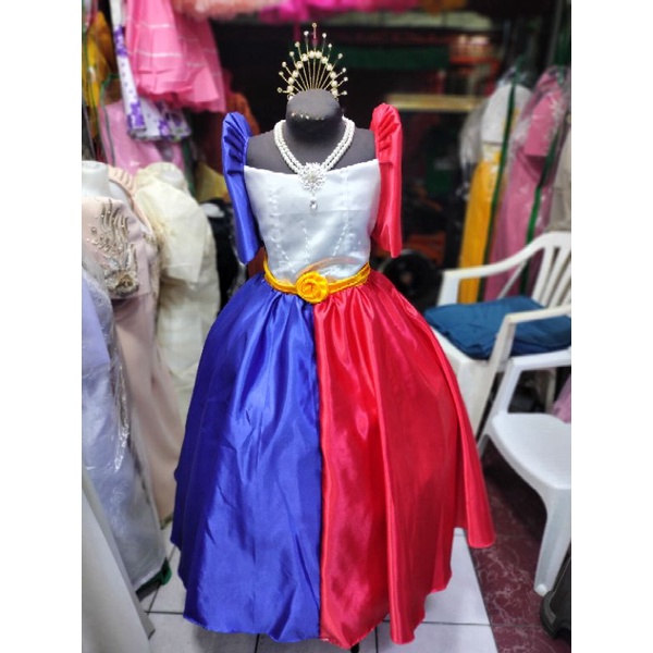 Filipiniana dress flag clearance design