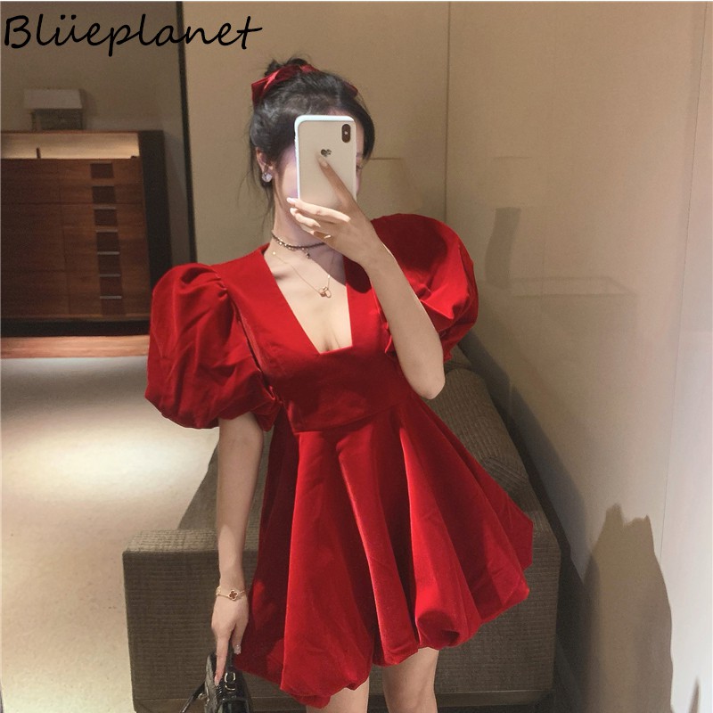 Shopee red dress sale