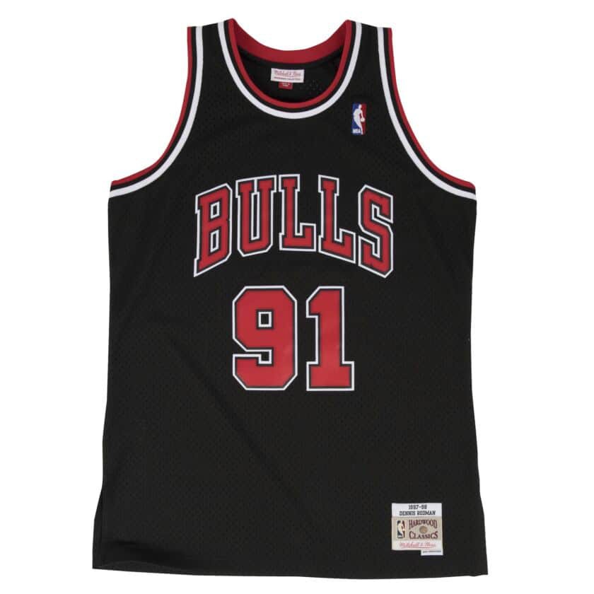 Men's Chicago Bulls Dennis Rodman #91 Nike White 2021/22 Swingman NBA Jersey  - Icon Edition