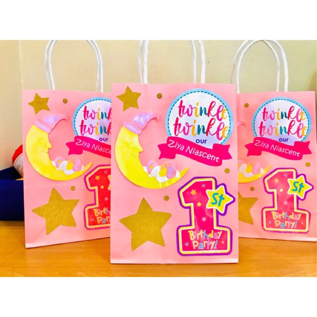 Twinkle twinkle little store star favor bags