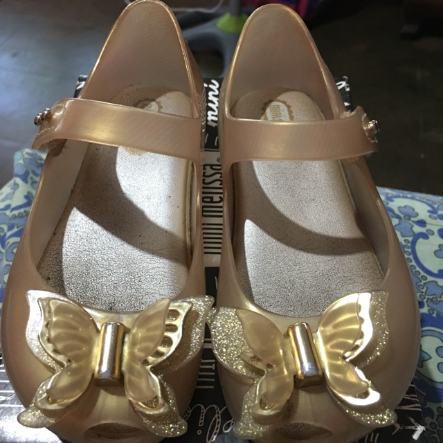 Mini melissa hot sale gold butterfly