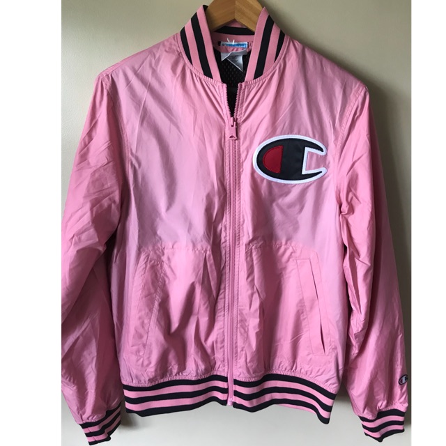 Champion bomber jacket clearance pink