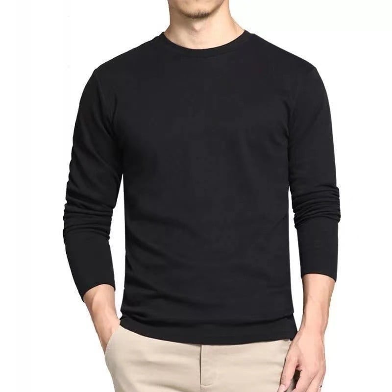 Plain black outlet long sleeve