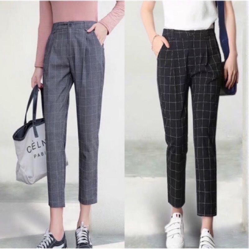 Checkered pants hotsell womens outfit