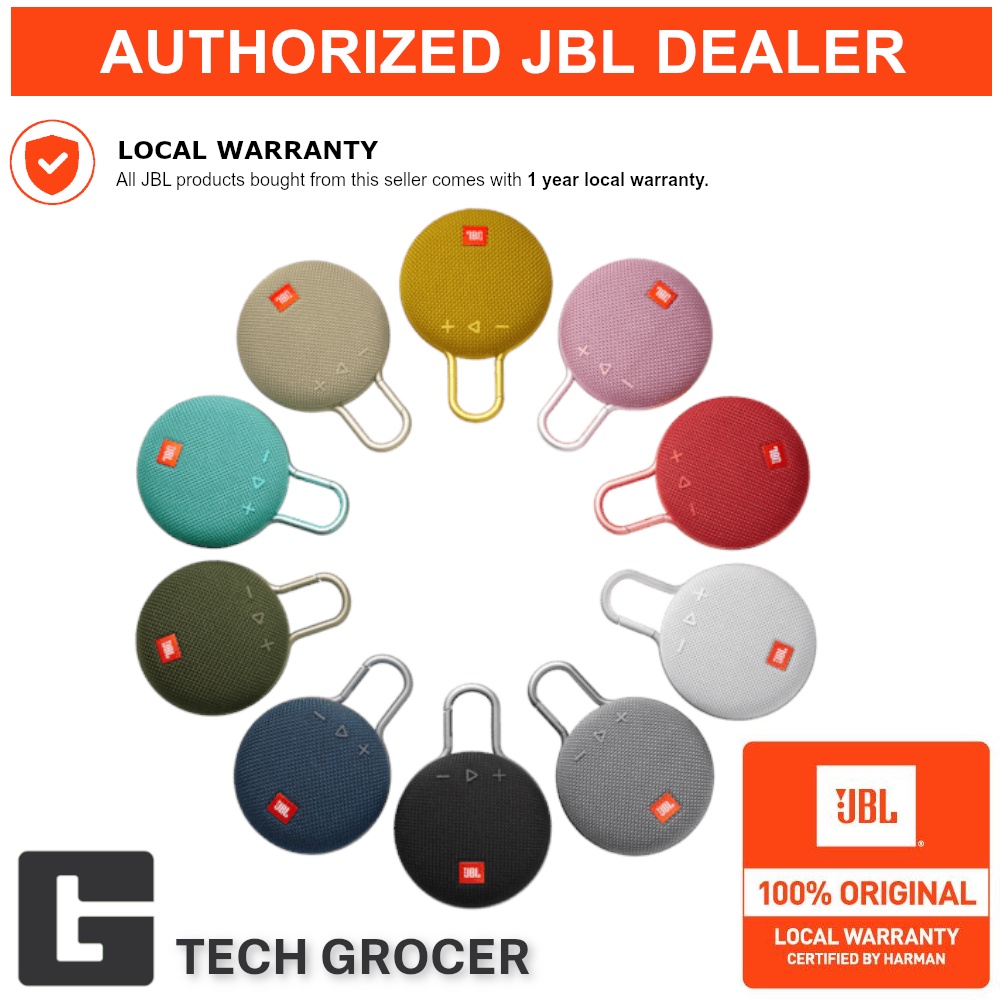 JBL Clip 3 Portable Bluetooth Speaker