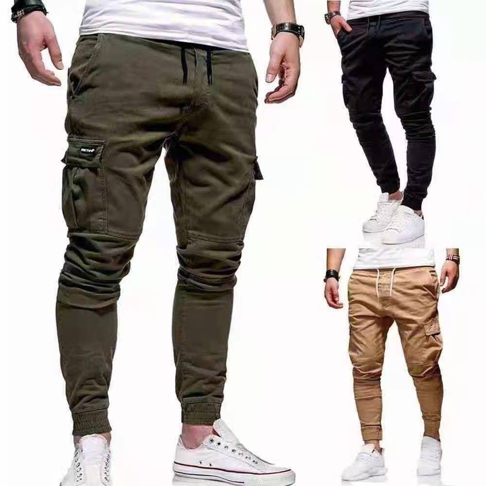 Cargo pants 6 pocket Men's Skinny Pants Strechable High quality