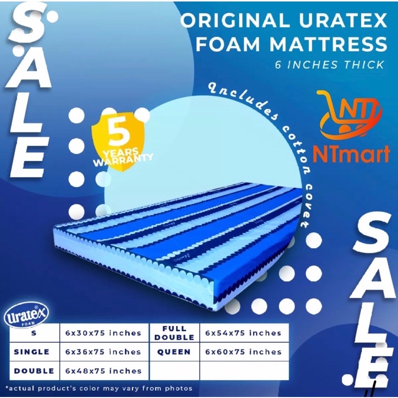 Uratex deals foam size