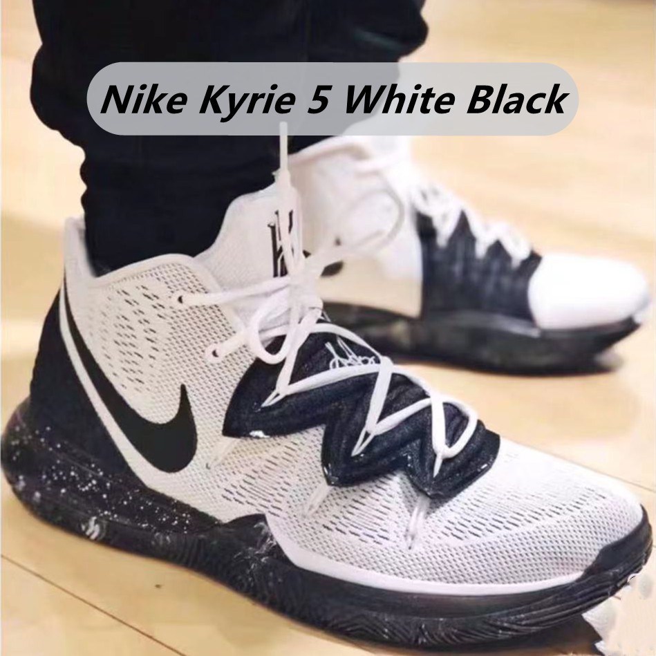 Black and hotsell white kyrie 5