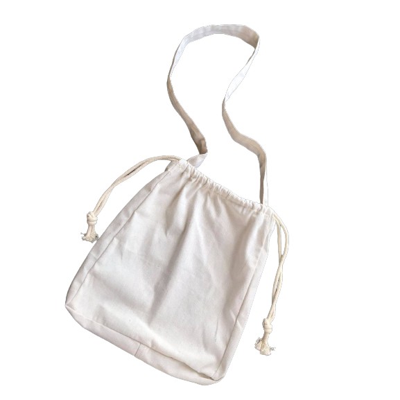 Drawstring sling bag sale