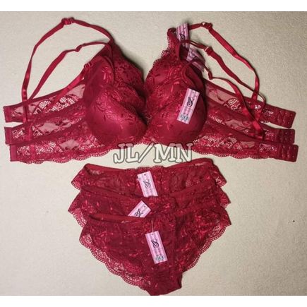 VICTORIA'S SECRET BRA & PANTY SET (full lace terno)