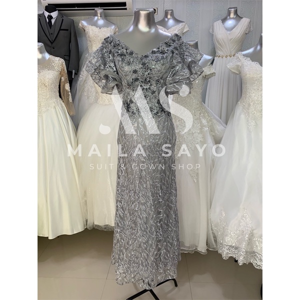 Gray gowns hotsell for wedding sponsors