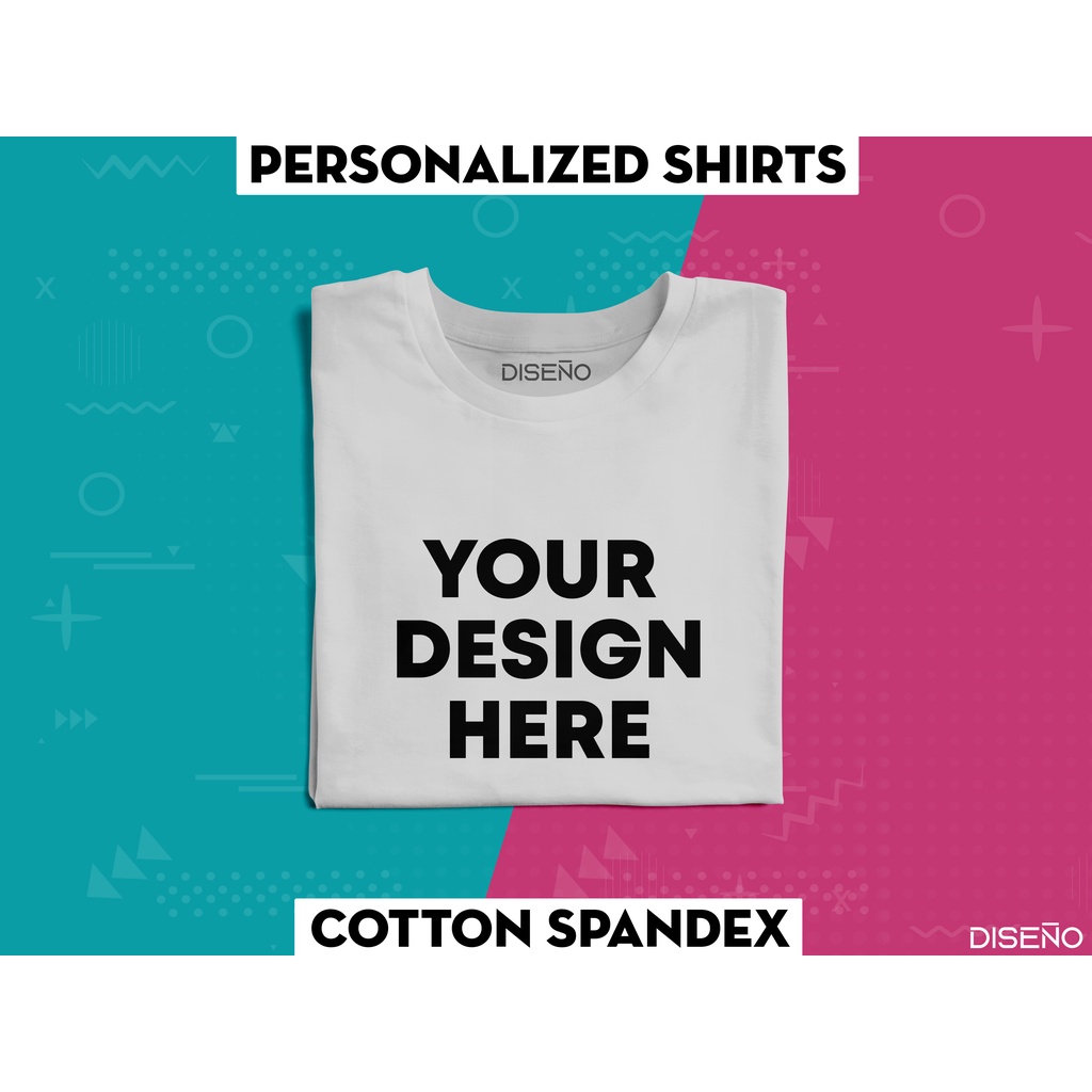 Personalized Customized T Shirts Cotton Spandex Shopee