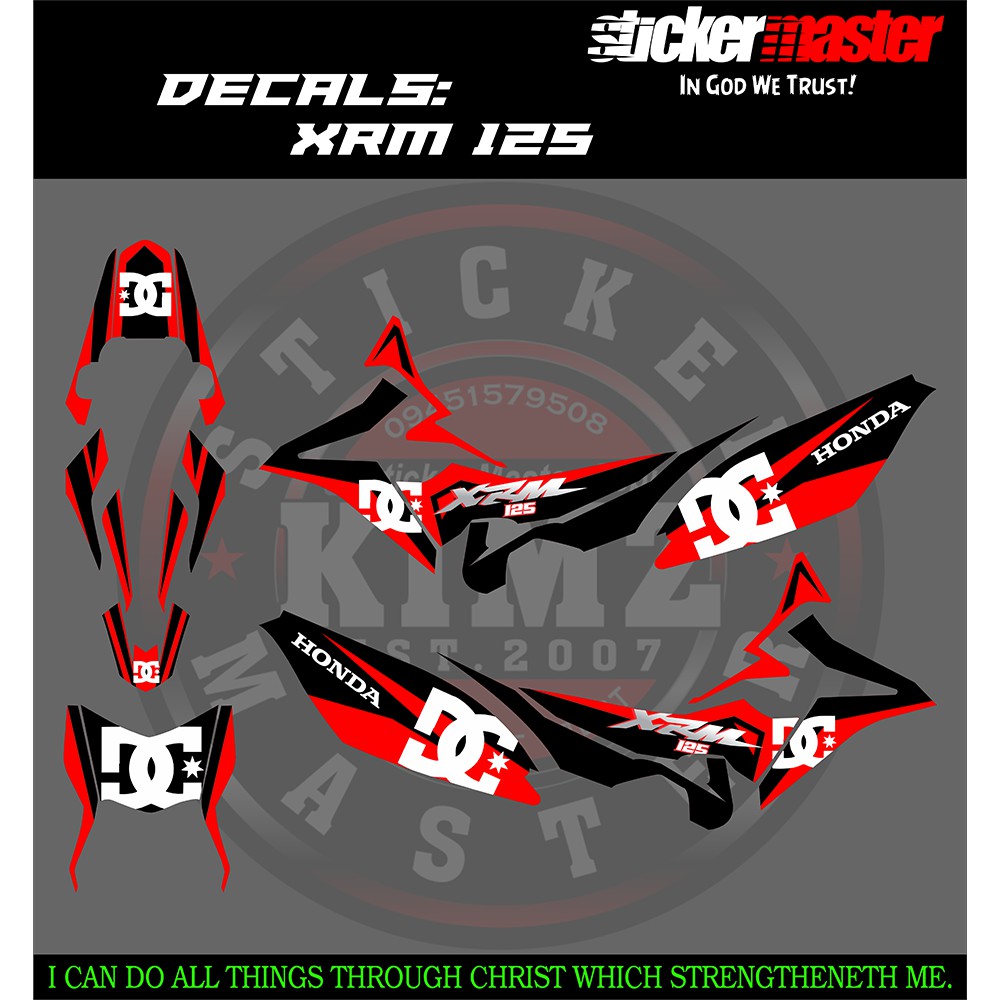 Xrm 125 deals decals design