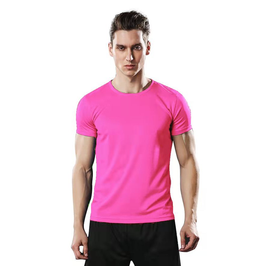 Neon pink cheap dri fit shirt