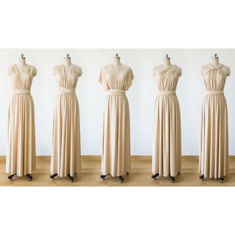 Infinity shop dress beige