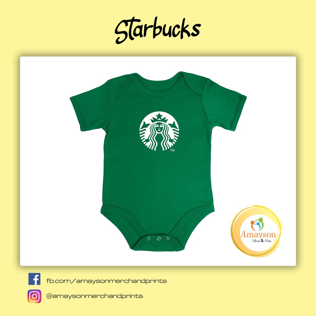 Starbucks store baby onesie