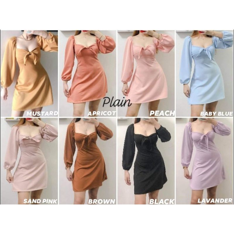 Pastel color casual on sale dress