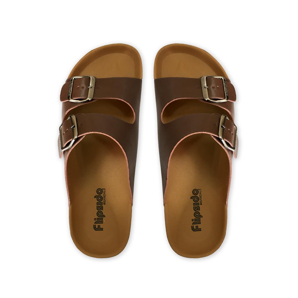 FLIPSIDE Men Dexter Brown 2 Strap Sandals Shopee Philippines