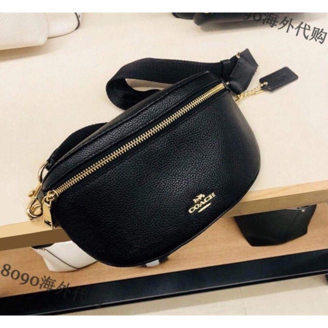 Coach belt bag clearance black