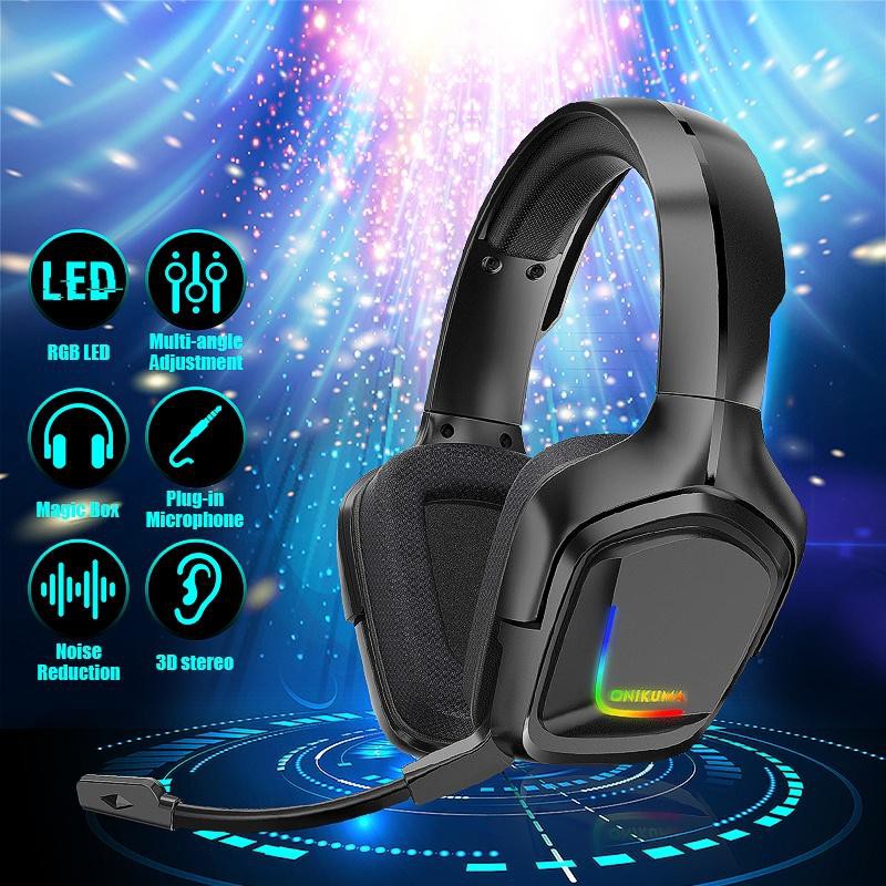 For Onikuma K20 Led Light Gaming Headset