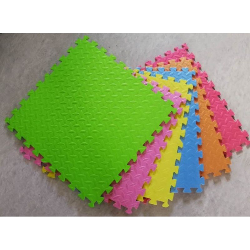 4 in 1 4pcs BIG SIZE Puzzle mat Leaf Design 60cm x 60 Shopee