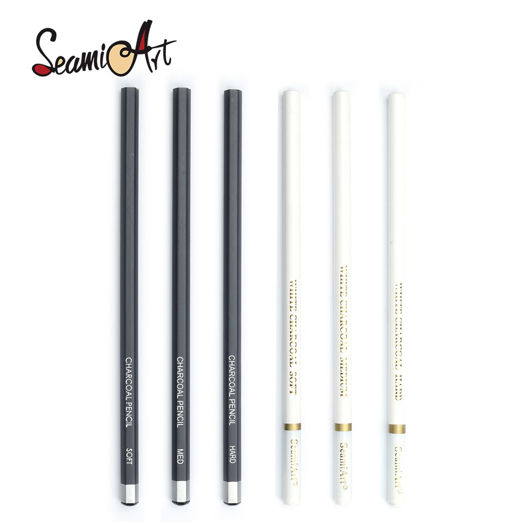 Corot White Sketch Charcoal Pencil Set Hightlight Standard Pencil