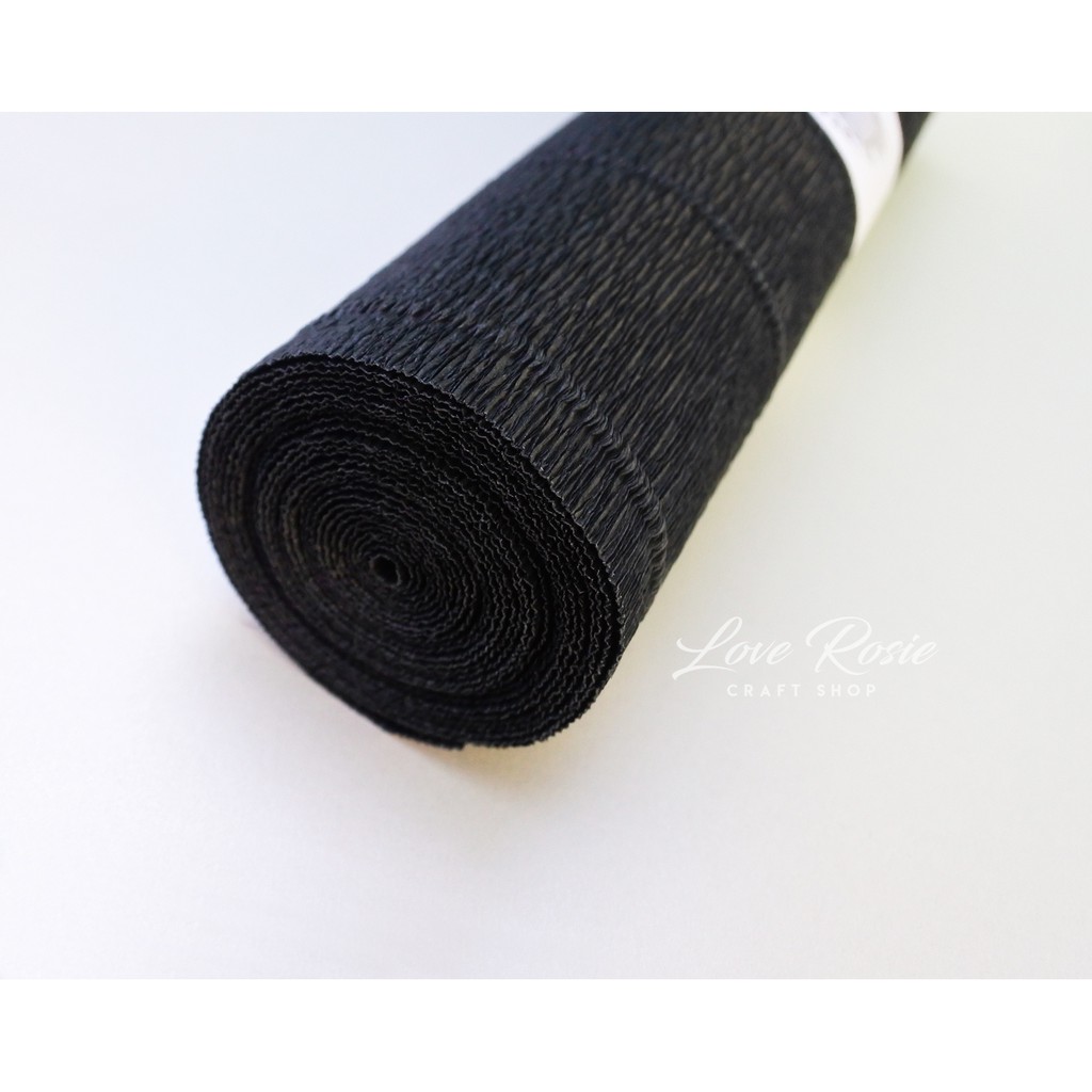 Black Crepe Paper