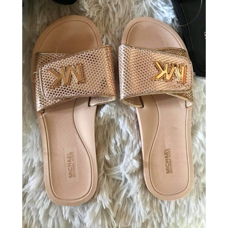 Mk slides store rose gold