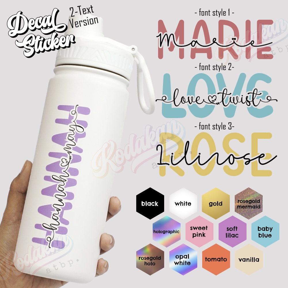 Black stickers best sale for hydro flask