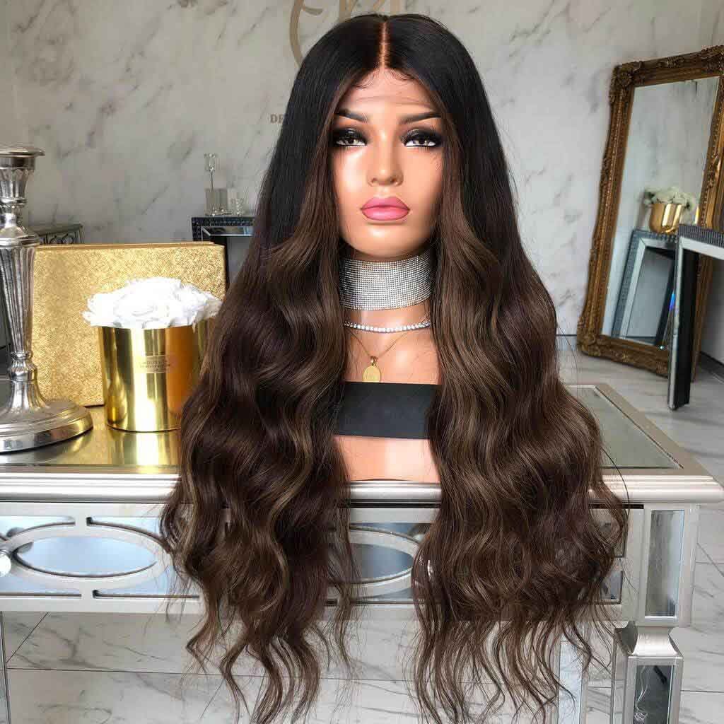 Brown Rose Fluffy European and American Wig Wholesale Hairstyle