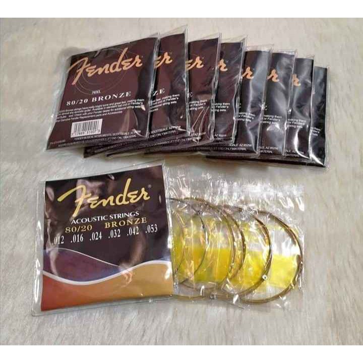 Fender acoustic deals strings