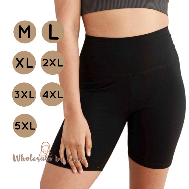 PLUS SIZE High-waisted Biker/Tokong Cycling/Work out/Yoga shorts