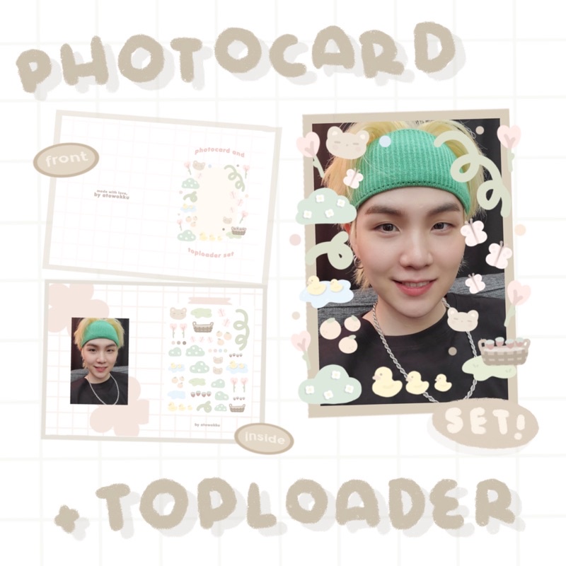 DIY Toploader Deco Kit read Description Kpop Bts Stationary