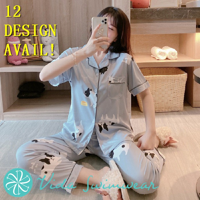 Korean Pajama Sleepwear Lounge Wear Terno Pajama Women Homewear