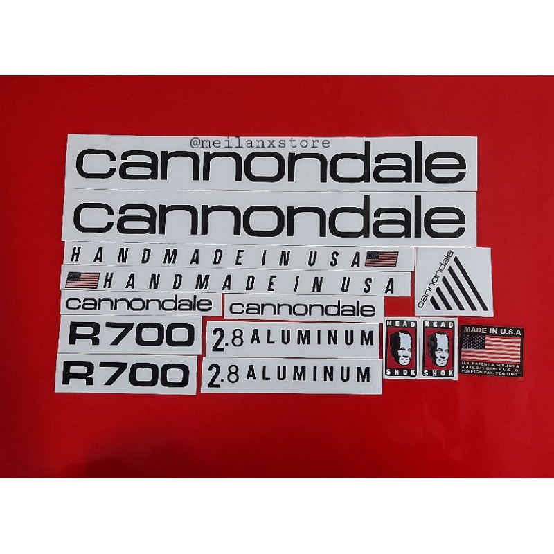 Cannondale cheap decals vintage