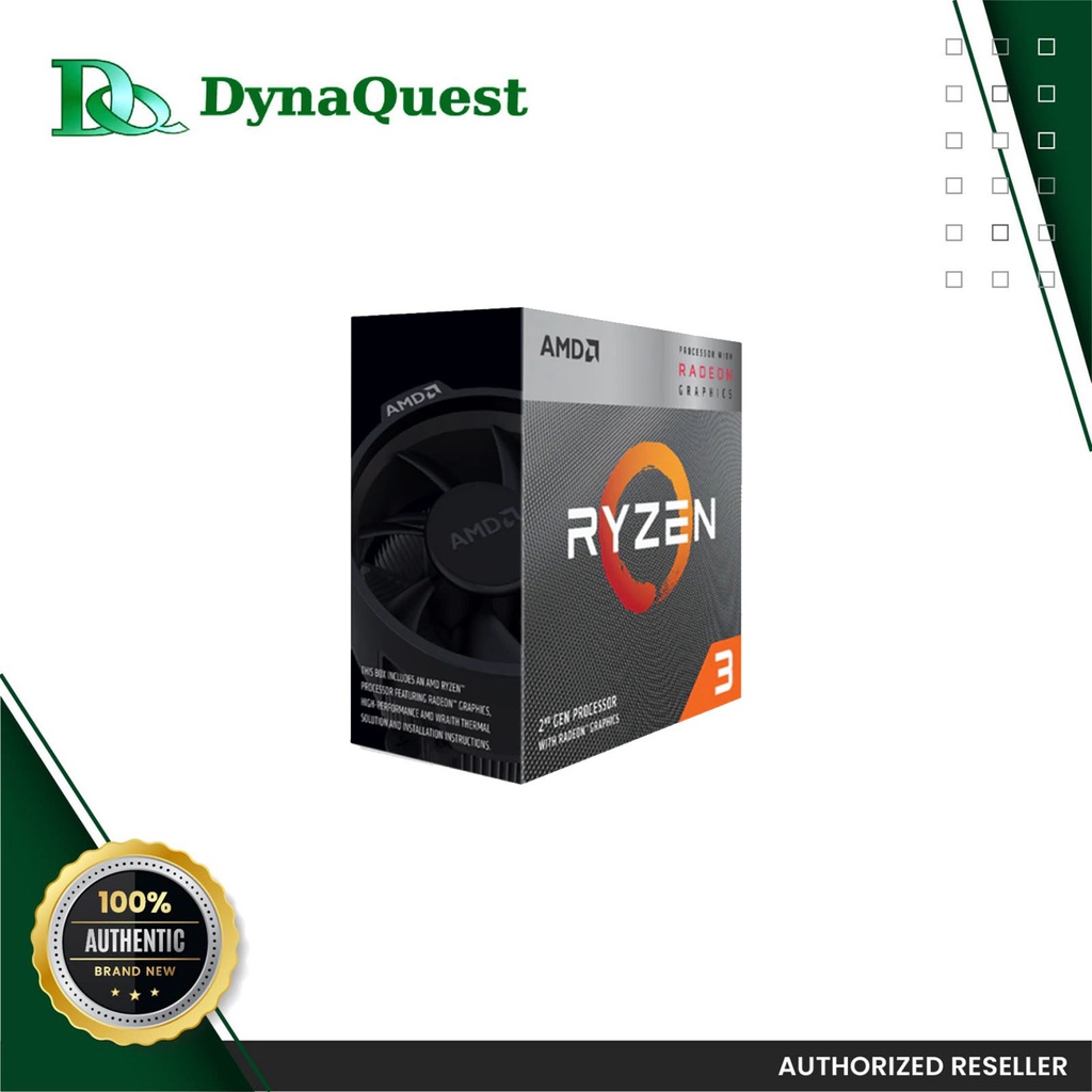 AMD Ryzen 3 3200G 4 Core 4 Thread 3.5 3.70GHz 4mb 65W Processor