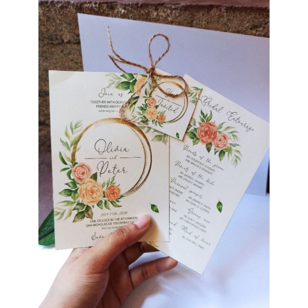 Wedding 2024 invitation paper