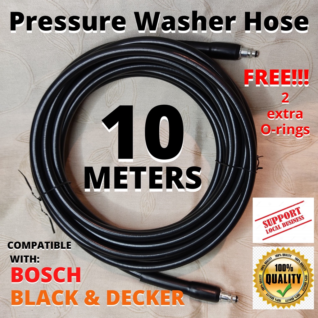 PRESSURE WASHER HOSE REPLACEMENT FOR BLACK AND DECKER BOSCH 10