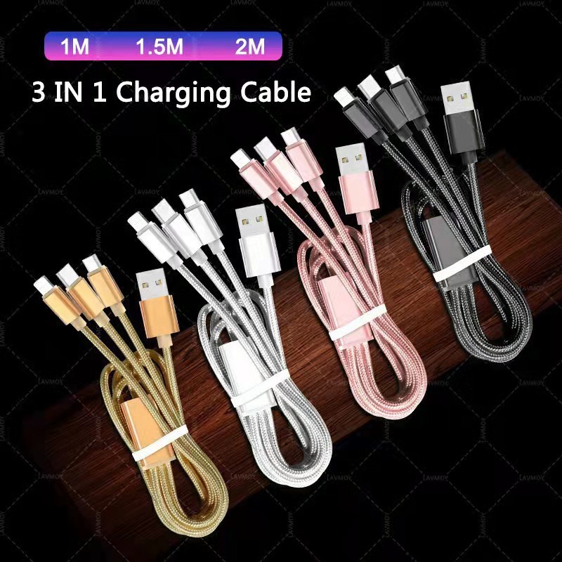 Compre Carga Rápida Usb Tipo C Cable Cargador Cable 1m 2m 3m Para Iphone y Cable  Usb de China por 1.5 USD